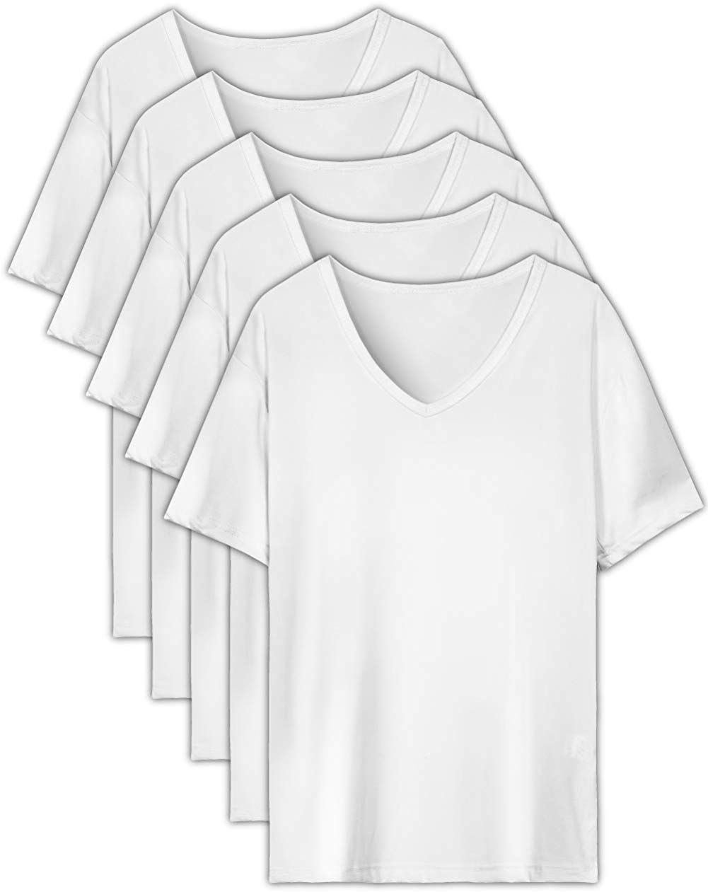 

Внутренние футболки для коротких Антибактериальные и Защищающие от запаха Привыкающие Размер M [IGRESS] EASY-MODE-T Мужские, Набор из 5 штук, Рукав, V-образный вырез, Устойчивые, Белые, Текстура, белый