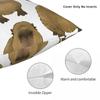 Gort The Famous Capybara Pillowcase Soft Polyester Cushion Cover Decorative Cute Animal Pillow Case Cover Bed Square X