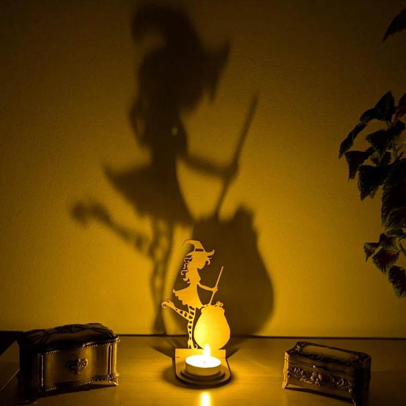 Wooden Crafts Ghost Candles Ghost Horror Halloween Party Decoration Home Living Room Ornament