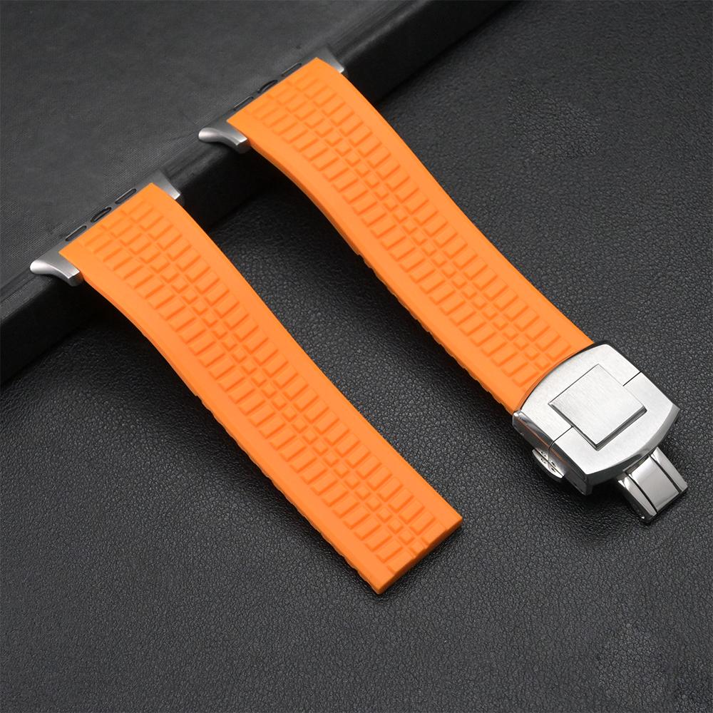 Řemínek na zápěstí pro Apple Watch Ultra2 49mm Silikonový pásek 46mm 44mm 45mm Sportovní smyčka Náramek pro Iwatch 10 7 8 9 Se 6 5 4 Příslušenství