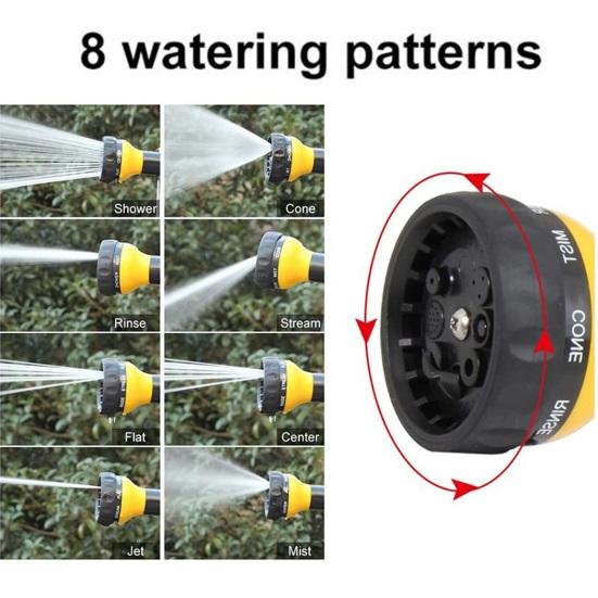Car Wash Foam Cannon High Pressure Garden Hose Nozzle with Soap Dispenser Foam Sprayer with 8 Adjustable Spray Modes