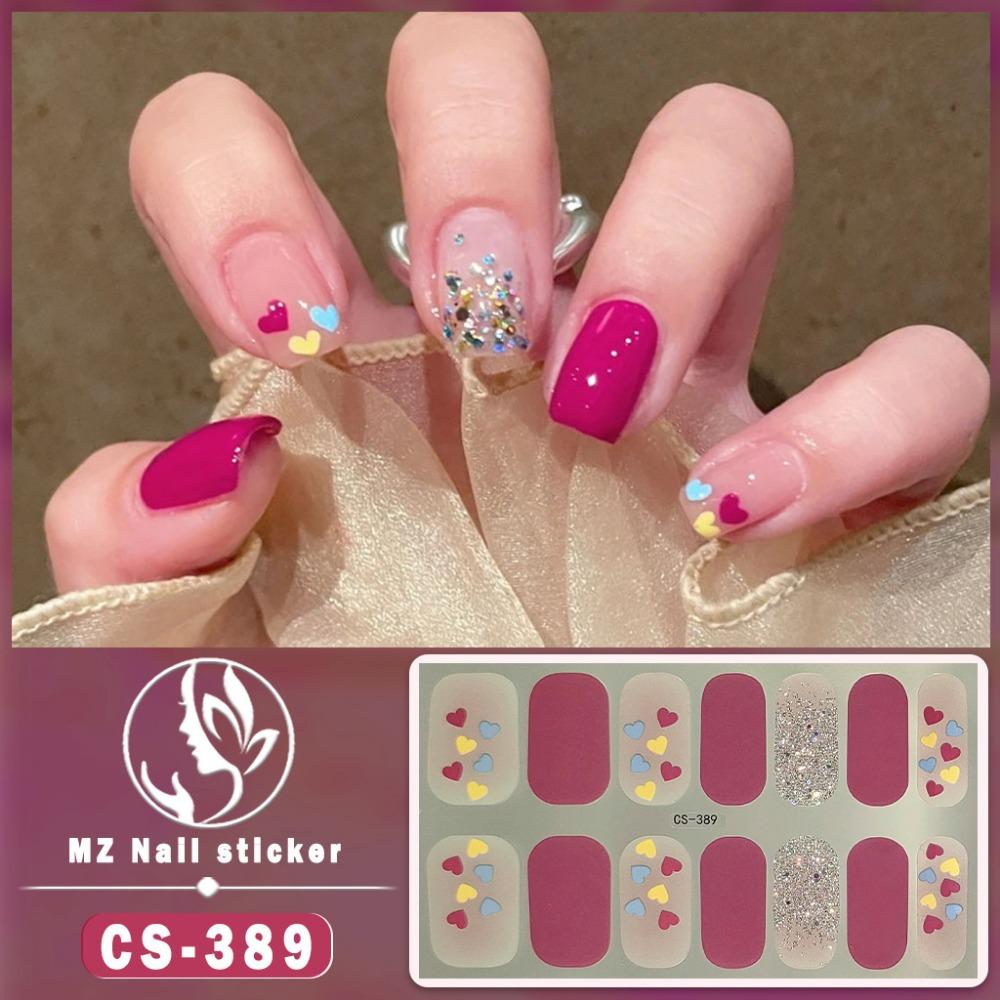 CS No-bake Gel Nail Polish Film Waterproof Full Sticker Chinese Style Panda Manicure Sticker Nail Sticker