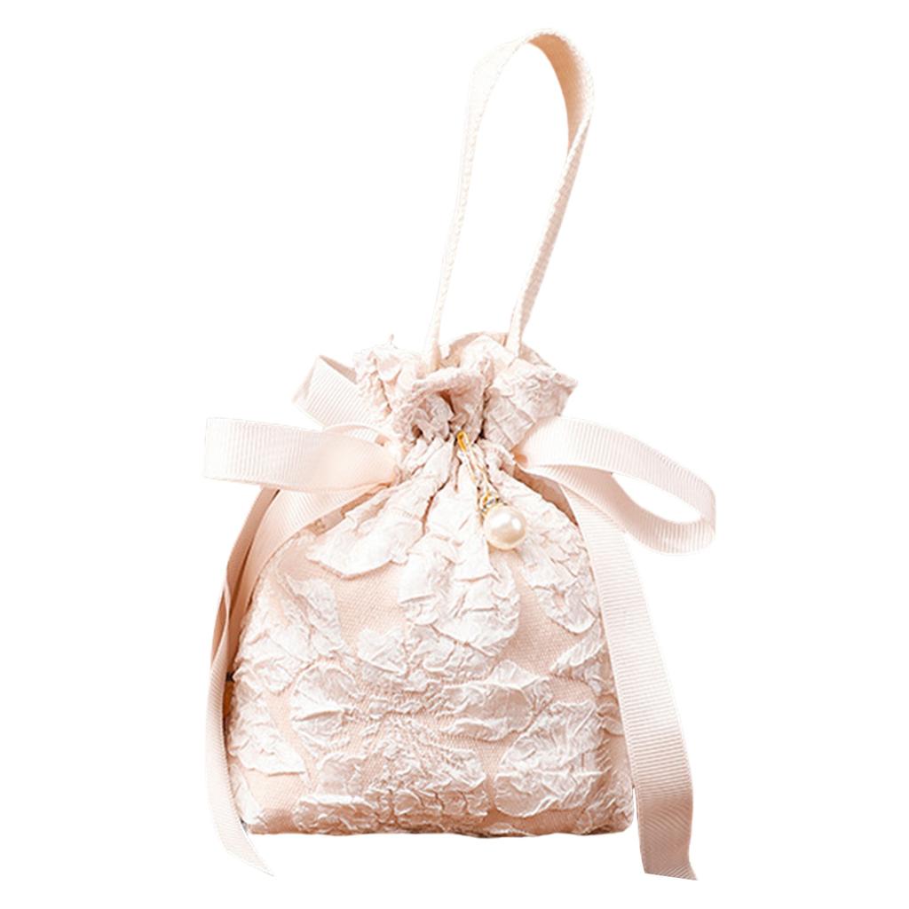 1PC Fabric Bag Traditional Chinese Wedding Drawstring Candy Gifts Packaging Bag For Wedding Birthday Party Decor Jewelry Pouches