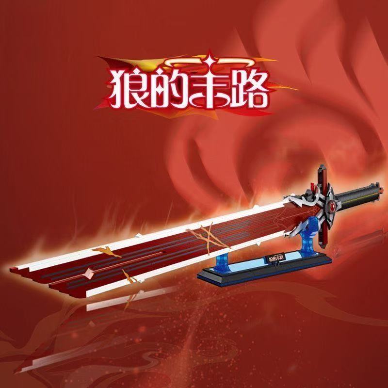 Samurai Sword Building Blocks Ninja Blade Katana Japanese Anime Butterfly Nichirin Knife Bricks Toys for Adult