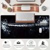 Erweitertes Gaming-Mauspad mit floralem Schwertdesign, rutschfeste Gummirückseite, große Schreibtischmatte für Tastatur, Laptop, für Gaming, Büro und Zuhause