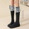 Lace Ruffle Stockings College Style Warm Socks Fashion Long Socks  Autumn Winter