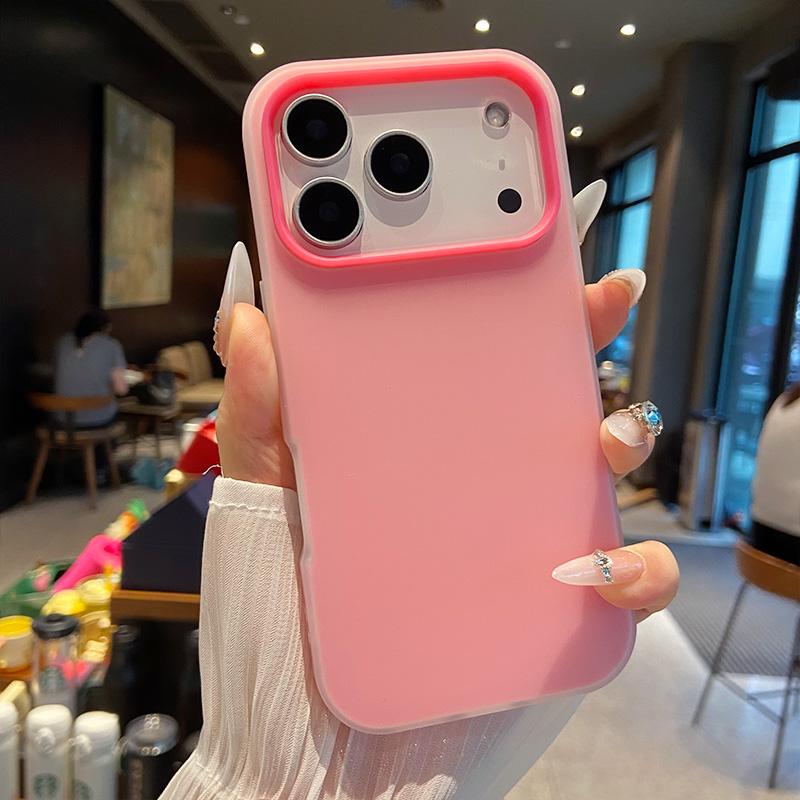 Luxury 2in1 Candy Phone Case for IPhone 17 Air 12 13 14 15 16 Pro Max TPU+PC Shockproof Bumper Back Cases Protect Cover