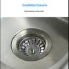 Cross-Border Sink Drain Accessories: British Style Stainless Steel Drain Head