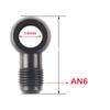Aluminum banjo adaptor Bolt AN6 AN-6 -6 an to 12mm 14mm 16mm brake fitting Black