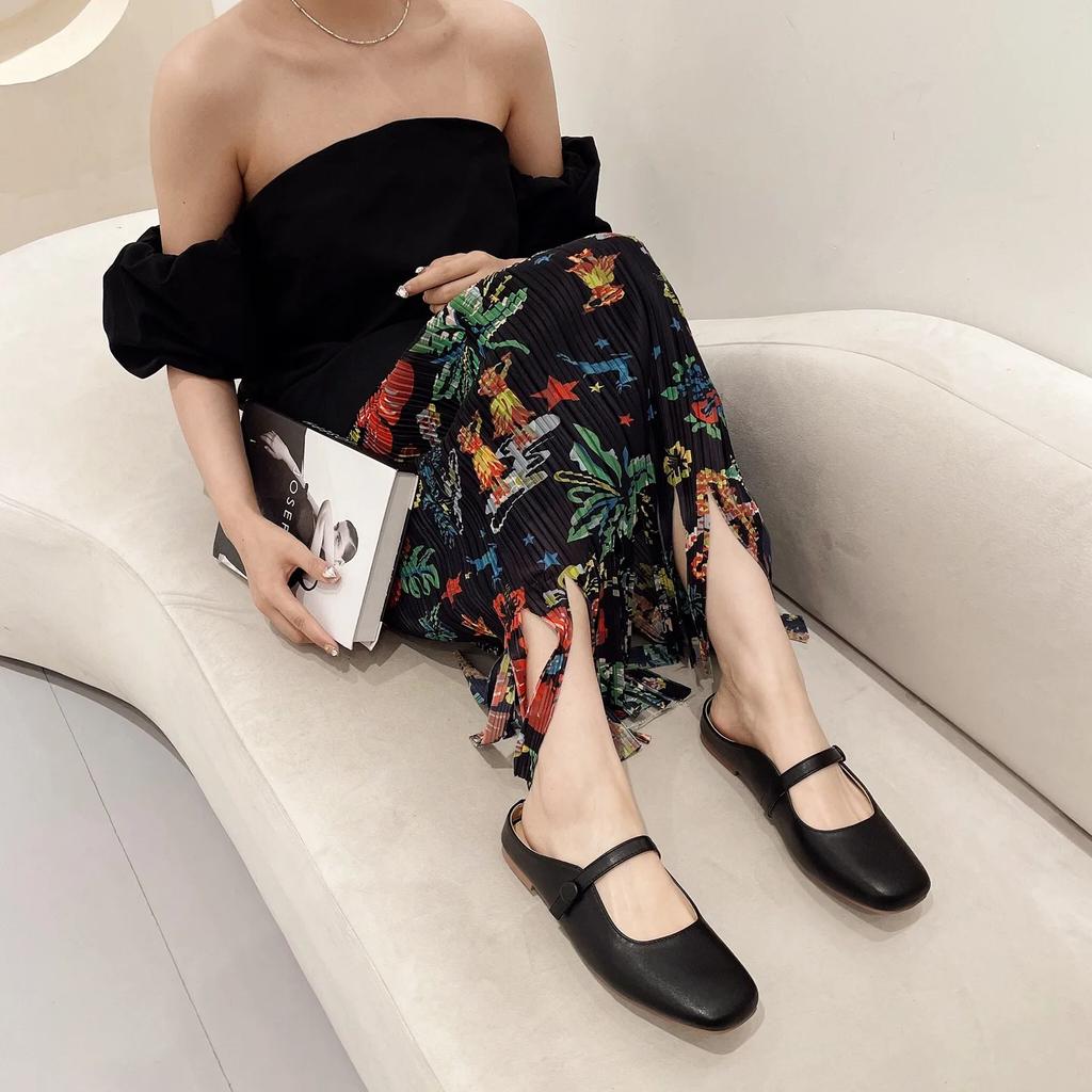 Fashion Flat Shoes for Women 2025 Spring Autumn Mary Janes Shoes Square Toe Shallow Casual Ladies Shoes Women's Plus Size 41-43 loafers