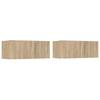 Vidaxl Set of 4 TV Cabinets, Sonoma Oak