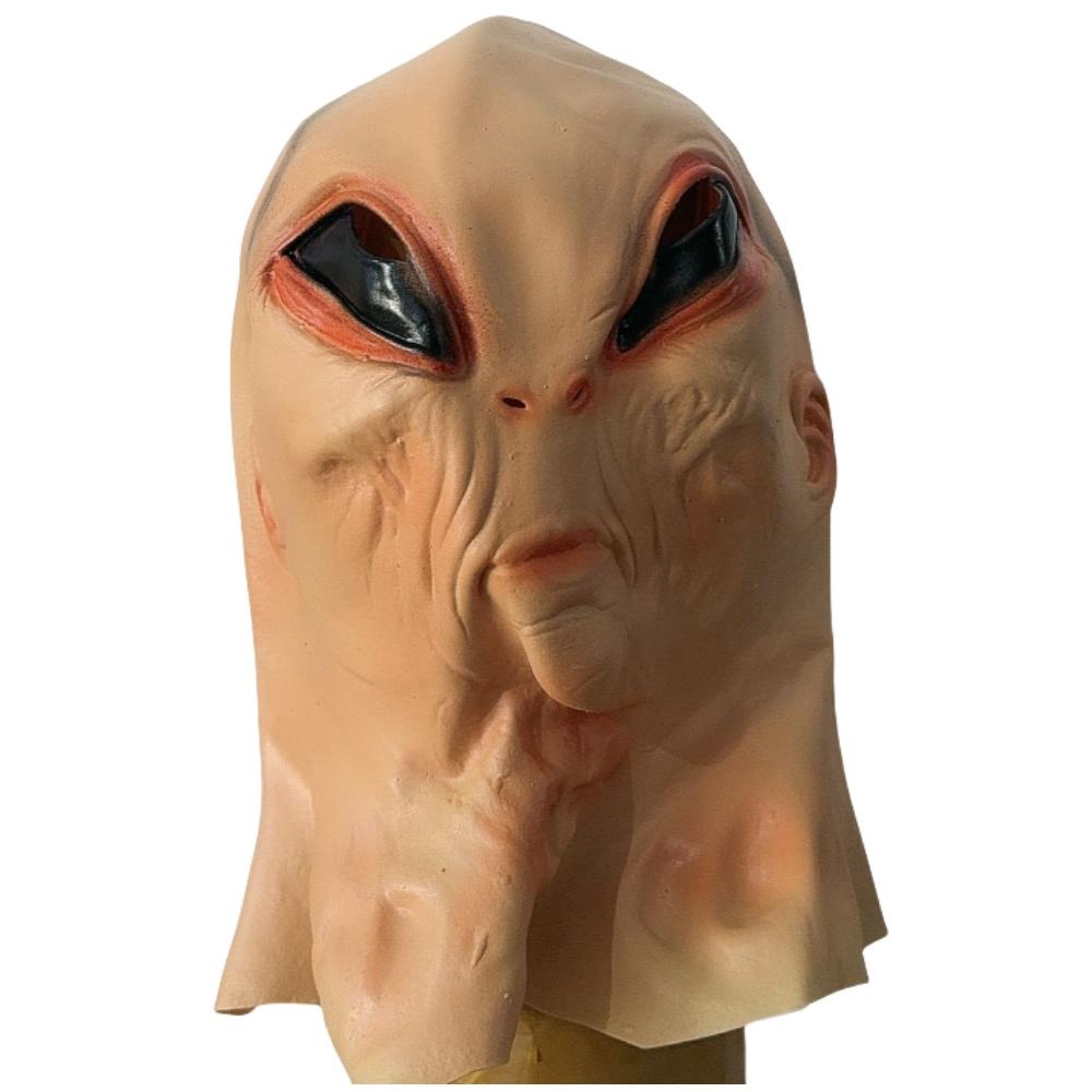 Romvesenmaske Skummel Grusom Skrekk Magisk Latekskostyme For Halloween Cosplay-fest