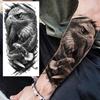 1 Sheet Lion King With Baby Temporary Tattoos For Men Women Family Style Tatoos Long Lasting Waterproof Fake Arm Tattoo Stickers