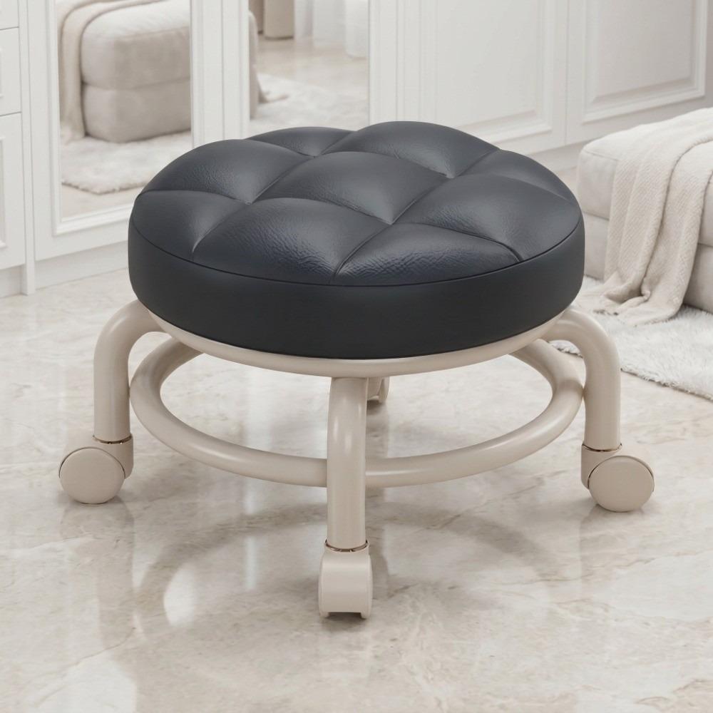 High resilience sponge Swivel Stool 360° rotatable Round Stool Rolling Stool  Household use