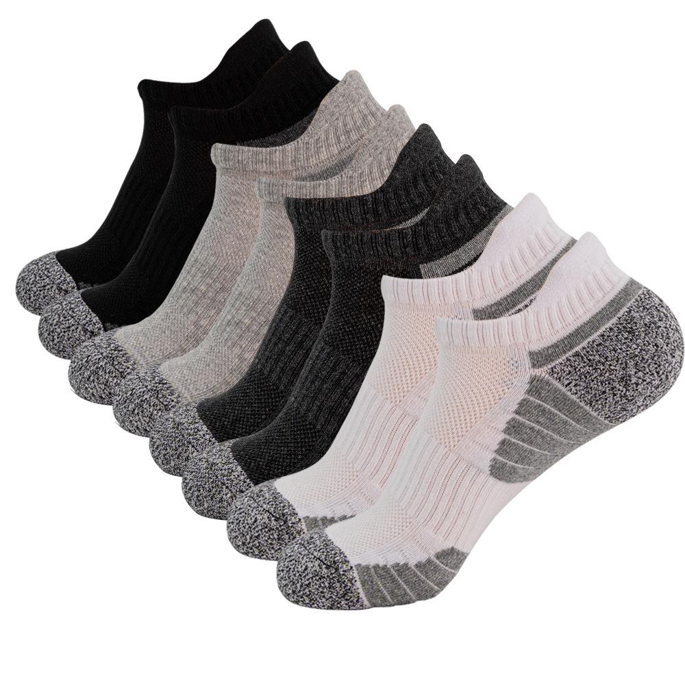 Men's Sweat-Wicking Cotton Sports Socks: Breathable, Mesh Design for Running, Hiking, Climbing, and Basketball