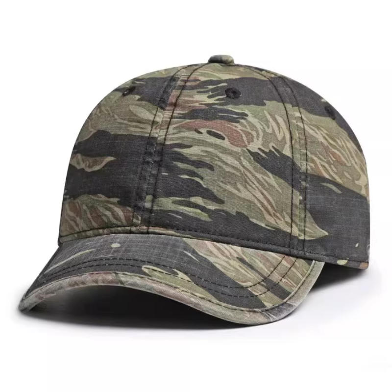 Cap, Trendy Hip-Hop Outdoor Use Travel Workwear Duckbill Hat, Men'S Sun Protection Hat Quick-Dry Camouflage Baseball