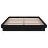 vidaXL Massivholzbett Schwarz 140x190 cm