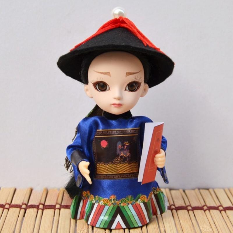 Chinese Peking Opera Mask Doll Opera Character Decoration Silk Doll Chinese Handmade Decorative Gifts Shop Decoration Doll