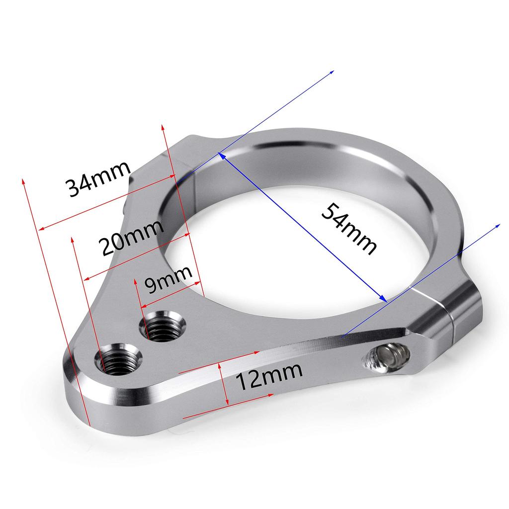 54mm Universal Fork Bracket Steering Damper Fork Mounting Clamp Bracket Diameter 54mm Damper Bracket