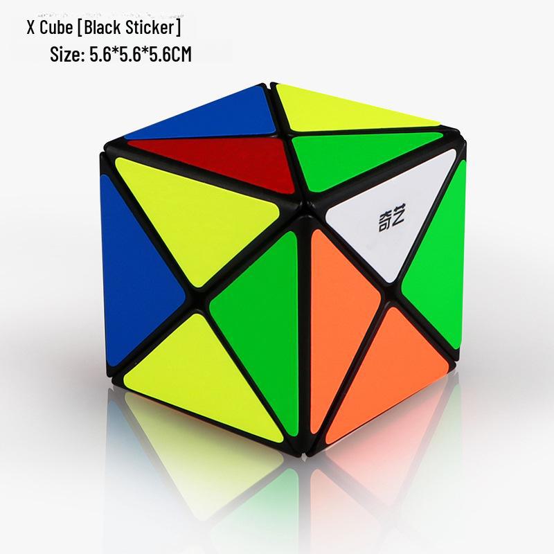 Qiyi 3x3 Zauberwürfel und Pyramide Ahornblattform Rotationsspielzeug Set für die frühe Bildung von Kindern