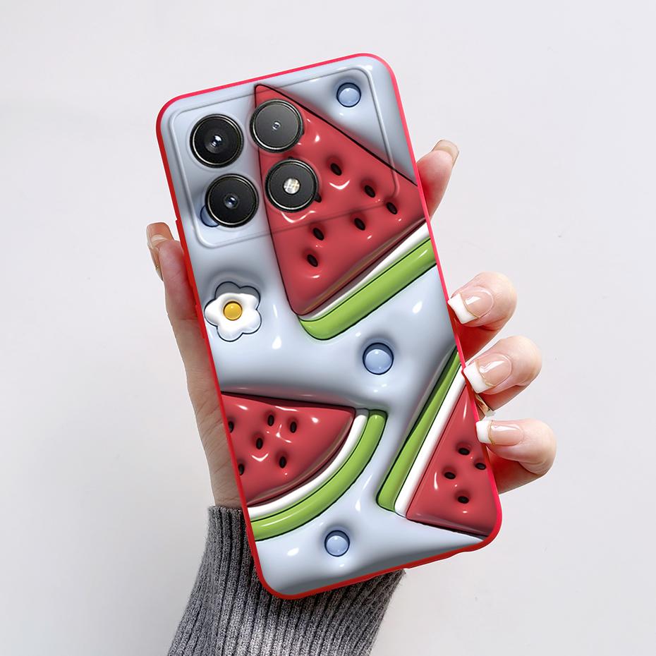 For Xiaomi POCO F6 Pro Case Cute Bear Cartoon Frog Silicone Soft Rubber Camera Protector Case POCO F6 Pro Case POCO F6 Pro Cover