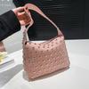 Vintage PU Leather Shoulder Underarm Bag For Women Shiny Rivet Daily Use Handbag Simple Casual Shopping Tote Small square bags