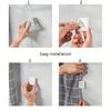 S-1set Multi-purpose Curtain Clip - Transparent Plastic, No Power Required - Very Suitable for Bathrooms and Kitchens