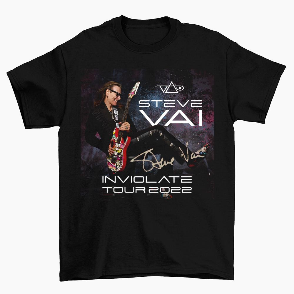 Футболка STEVE VAI Inviolate Tour Хлопковая футболка для мужчин и женщин S-234XL Унисекс футболка XXL