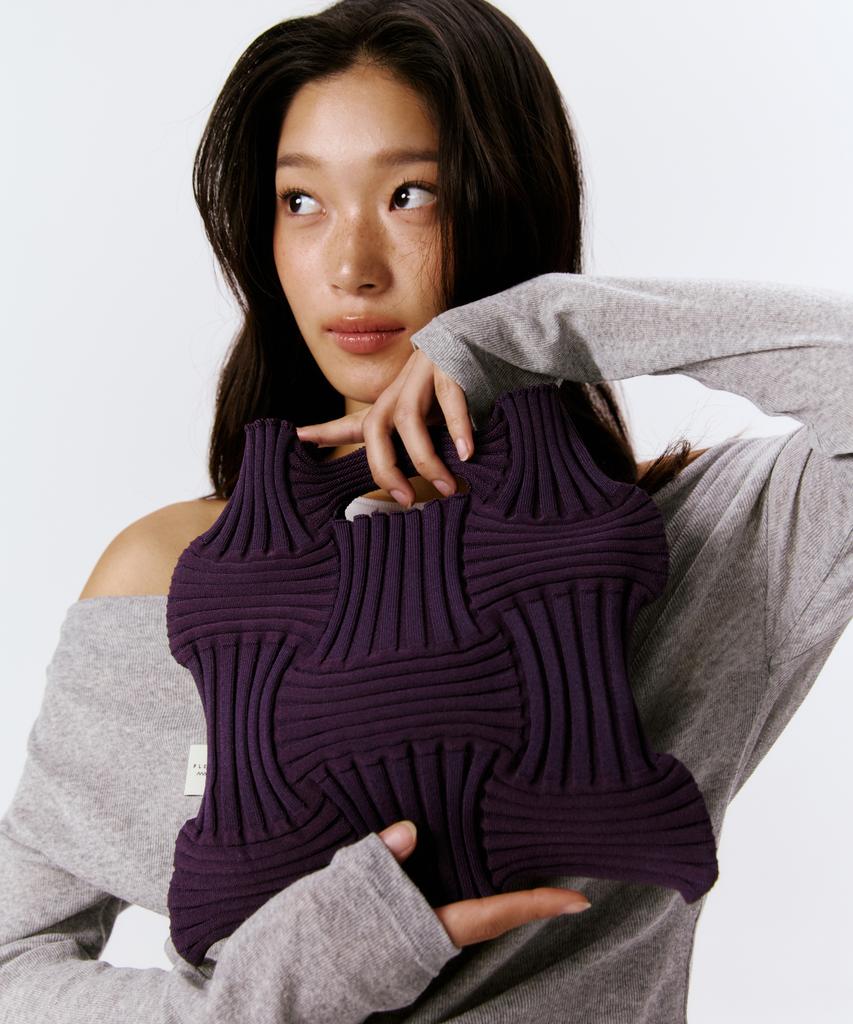 Borsa a Fiocco Pleatsmama Viola Intenso