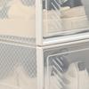 18PCS Clear Shoe Box, Plastic Stackable Shoe Storage Box for UK/EU Size up to 8.5/43 with Magnetic Door for Women/Men, 25 x 35 x 19cm