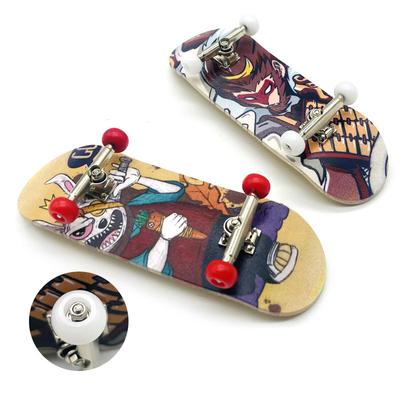 32mm Finger Skateboard Wide Board Wide Bridge Professional Bearing Ball Wheel Palm Skateboard Creative Gift for Children Fingertip Skateboard