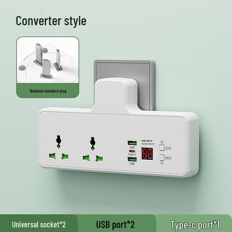International Smart Timer Socket with Overcharge Protection (Hong Kong, Israel, South Korea, Russia, Europe, Australia Compatible).