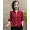 2026 Spring & Autumn Long-Sleeve Stylish T-shirt for Middle-aged Women
