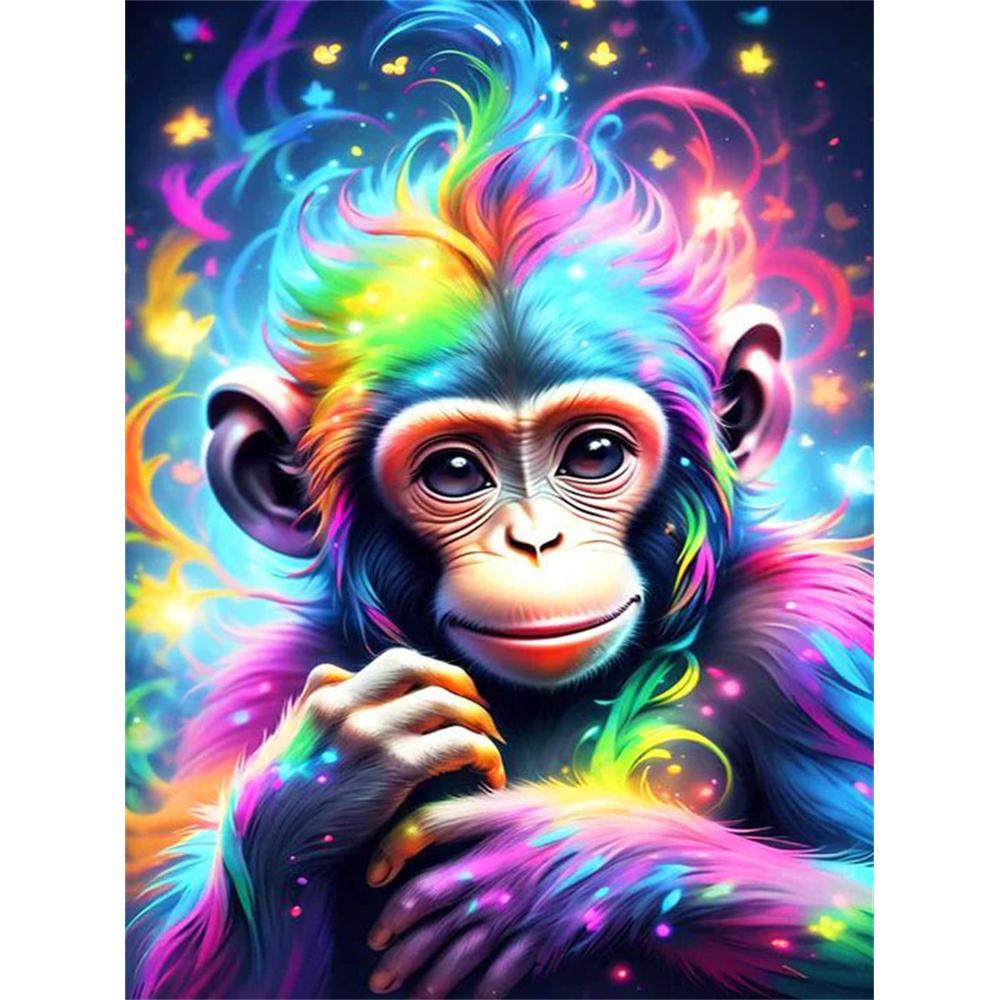 5D DIY Diamond Painting Animal Colorful Lion  Round Drill Embroidery Butterfly Owl Home Decor Cross Stitch Kits