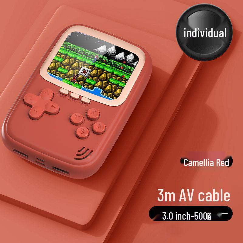

Ретро портативная аркадная консоль: 10 000 классических игр, перезаряжаемый для детей Red with Power Bank Function, 2-Year Warranty