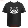 Cute Raccoon Head Cotton T Shirt Ta045833 Vintage Washed Homme Slightly Breathable Unisex Designer Clothes Comfortable