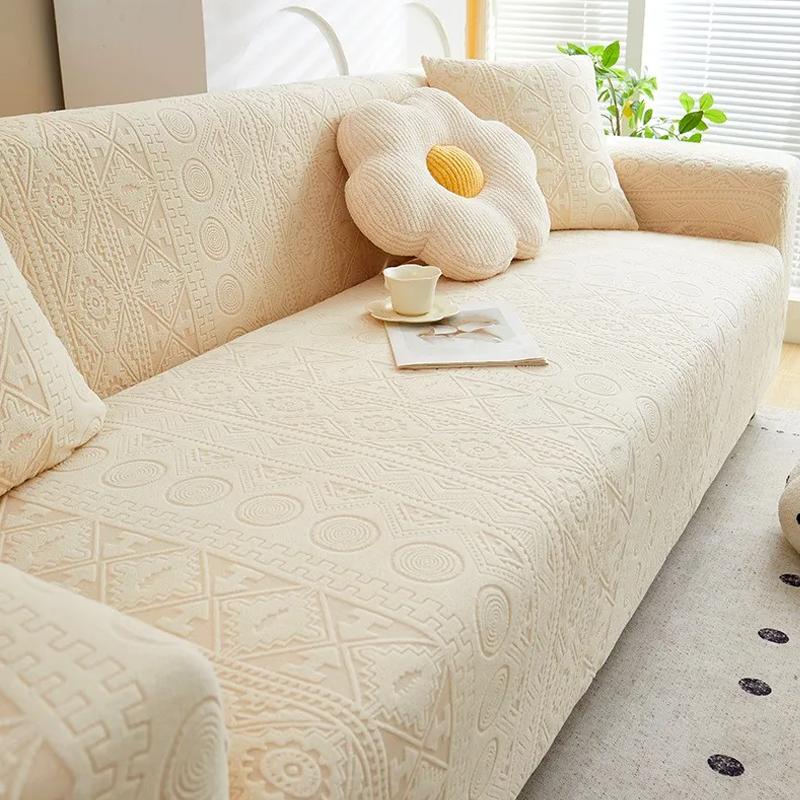 New Elastic Sofa Protector Cover, Full Coverage One-Piece, Universal For All Seasons