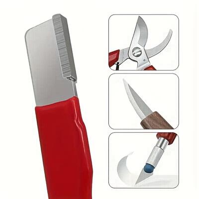 Affilacoltelli professionale da cucina - Pietra per affilare in ceramica al tungsteno e diamante per tutte le lame, comprese le cesoie da giardino