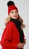 Warm Hat With Pompom, Two Layers A13