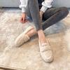 Fur Shoes Female Fall and Winter Outside 2025 Lamb's Wool Soybean Shoes Female Padded Flat Bottom Cotton Shoes Big Size