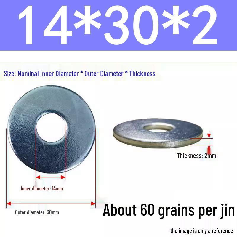 Galvanized Oversized Metal Washers M3-M60