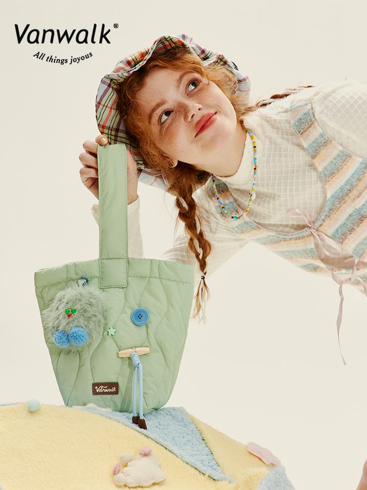 Vanwalk Macaron Tote Bag [Green]