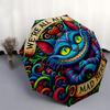 We're AllWe're All Mad HereVibrant Design for Laptop, Phone, or Bumper DecorationUmbrella, Portable 3-Fold Compact Umbrella for Men & Women Gift