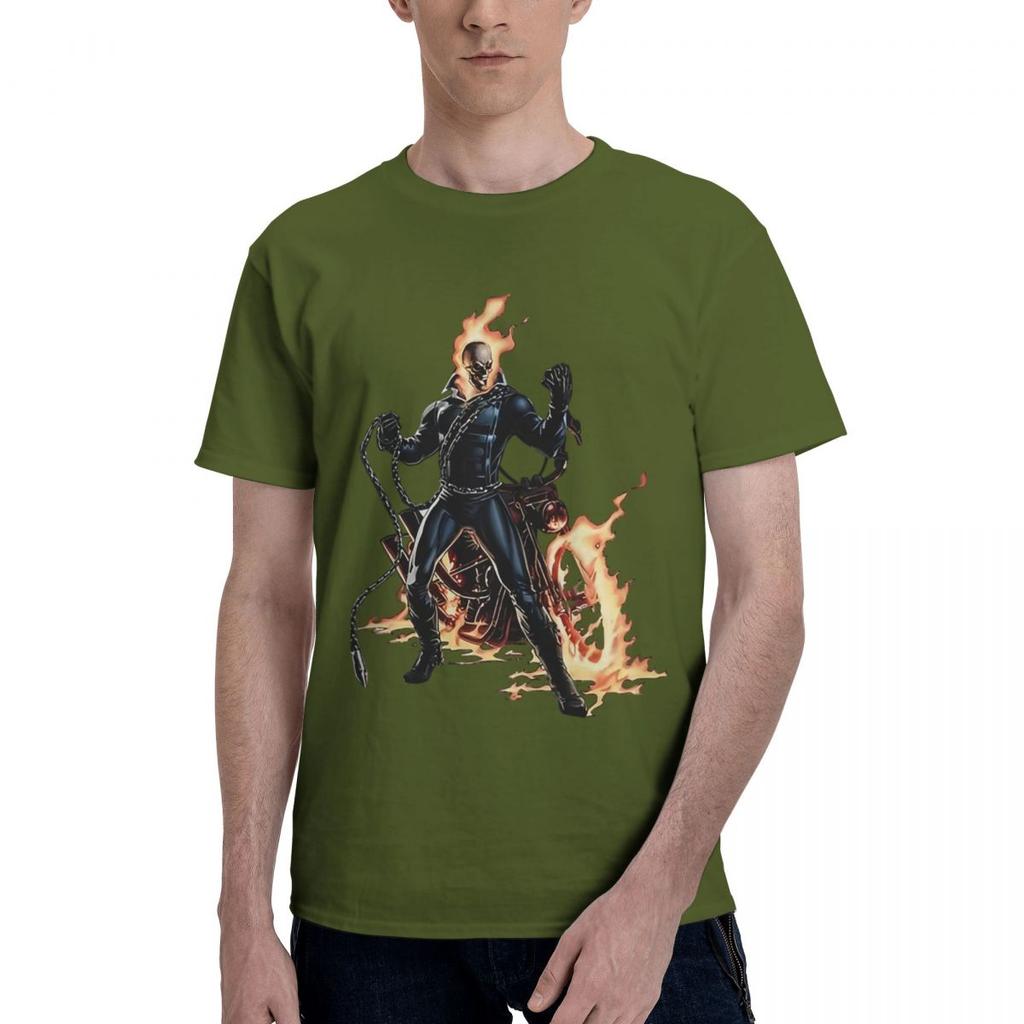 Alliance Streetwear Ghost Rider 100 Cotton Casual Breathable Confortable Tops Football Shirts 2025 T Shirt Men