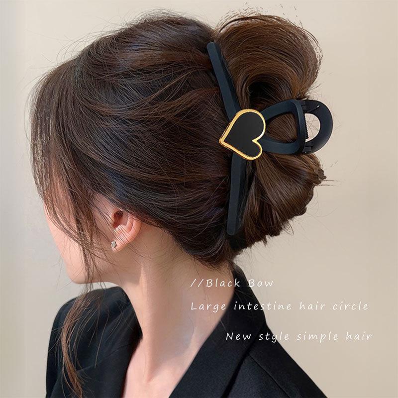 Elegant Large Hair Claw Clip for Thick Hair - High-End Korean Updo Shark Clip