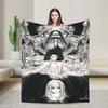 Anime Attack On Titan Blankets  Camping Flannel Throw Blanket For Outdoor Soft Custom Quality Bedspread Gift