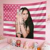 1pc RB Singer Themed Tapestry Polyester 2D Flat Wall Hanging Music Fan Decor for Gaming Room Bedroom Perfect Fan Collection