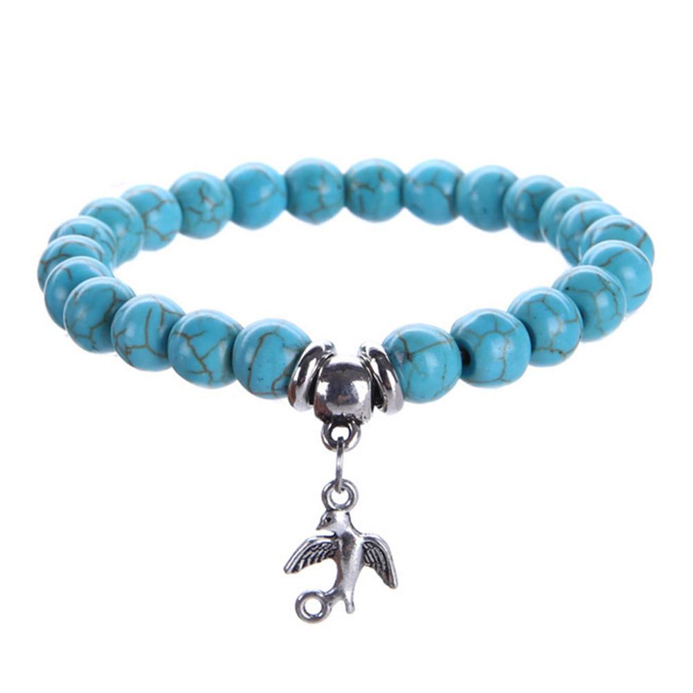 Dámský elegantní elastický náramek Jednoduchý korálkový náramek