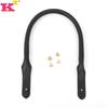New Solid Color PU Leather Bag Strap and Handle in Black - Replacement Handbag Accessory