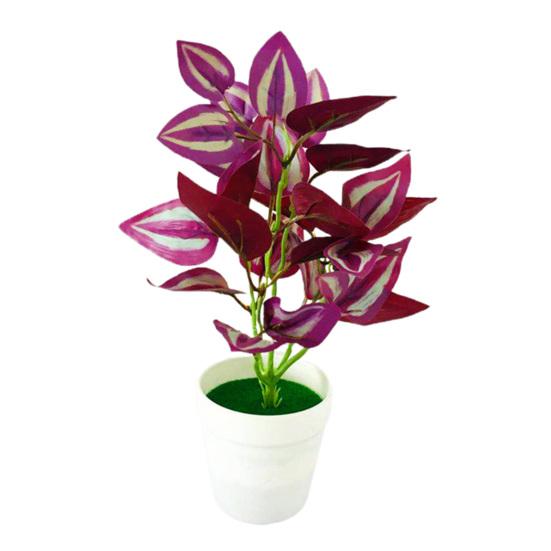 Roślina doniczkowa Sztuczna dekoracja pulpitu Bonsai Fałszywy wyświetlacz zielonej rośliny